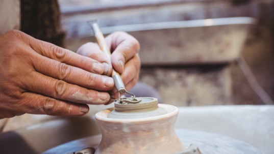 红陶花盆生产制作